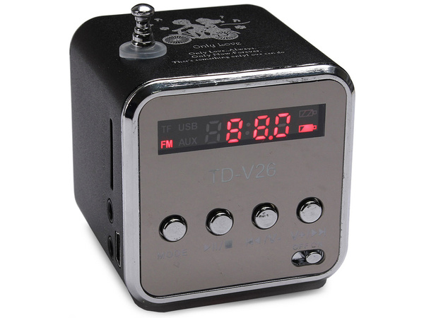 Belaidis garsiakalbis nešiojamasis mini radijas fm vadovaujamas bluetooth mobilusis microsd