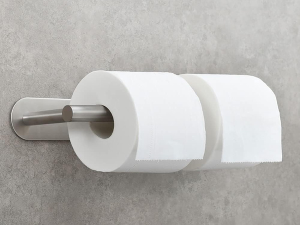 Virtuves papīra dvieļu turētājs līmējošs metāla sudraba bēniņi