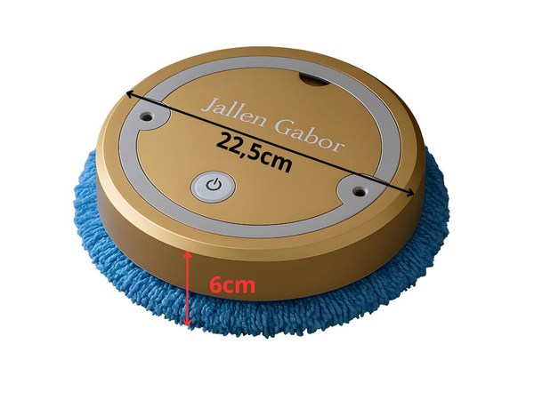 Automatic wireless electric cleaning mop robot gold