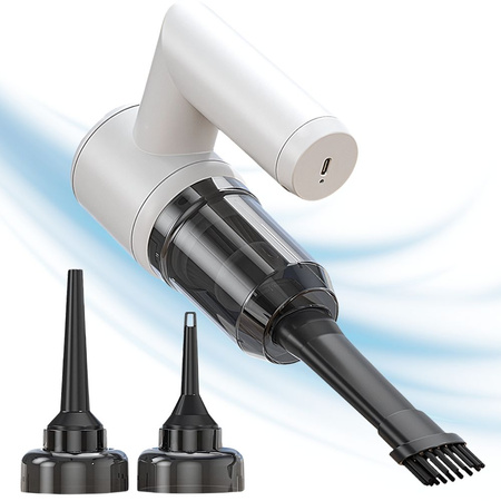 Schnurloser staubsauger 2in1 handbläser düsen usb filter