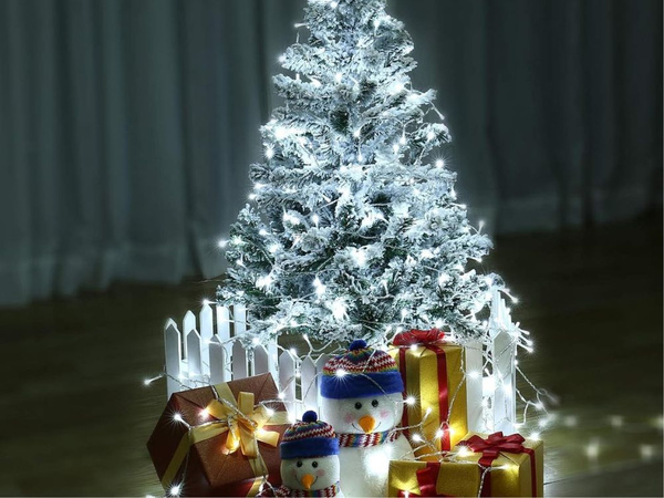 Lampki kurtyna świetlna girlanda świąteczna ozdoba 500 led zimna ip44