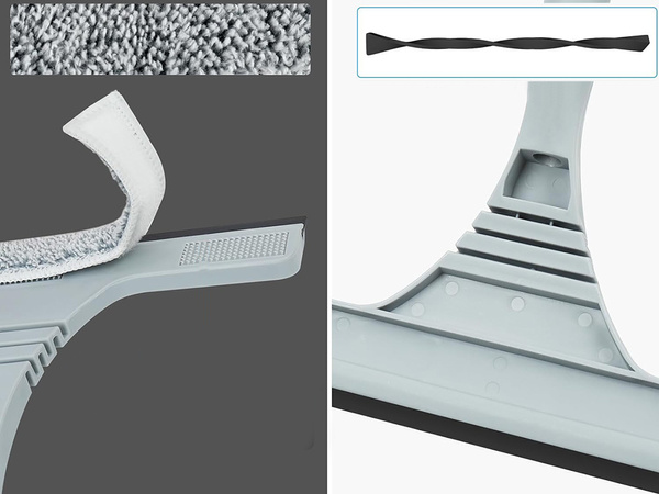 Langų valiklis iš mikropluošto reguliuojamas ilgis 160 cm 2w1 paketas