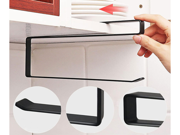 Kitchen paper towel holder slip-on metal loft matt