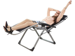 Garden lounger beach folding cushion gravity gravity reinforced