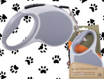 Laisse automatique 5m pour chien jusqu'à 15kg avec cadenas strong long