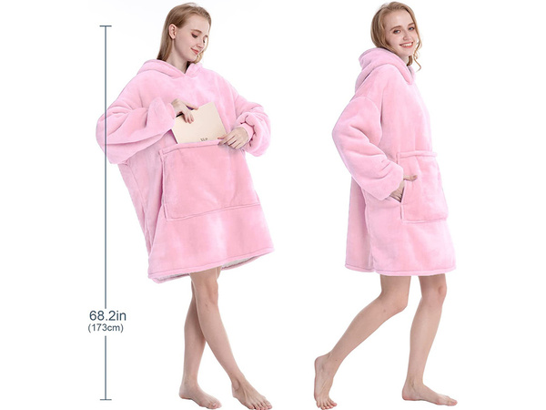 Sweat-shirt chaud couverture oversize xxl 2in1 polaire épaisse