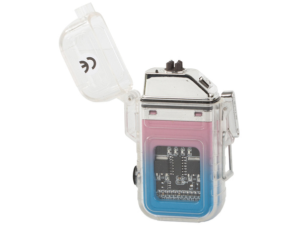 Electric arc plasma lighter with led light cob usb waterproof