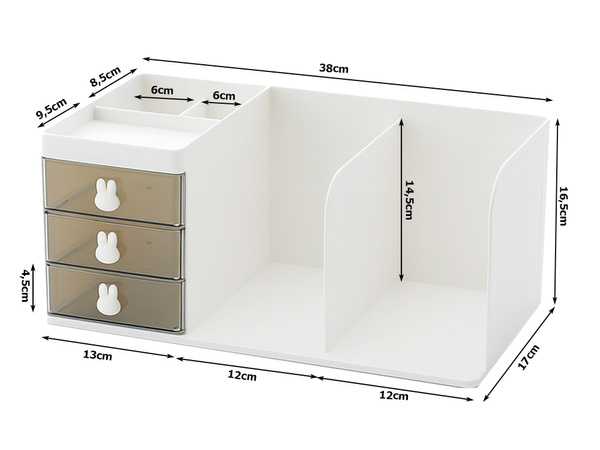 Cabinet organiser desk organiser bookshelves small items drawers