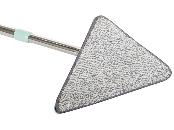 Rotary mop pull-out flat triangular squeegee