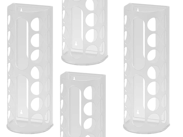 Organizador de bolsas de plástico universal blanco para bolsas de plástico