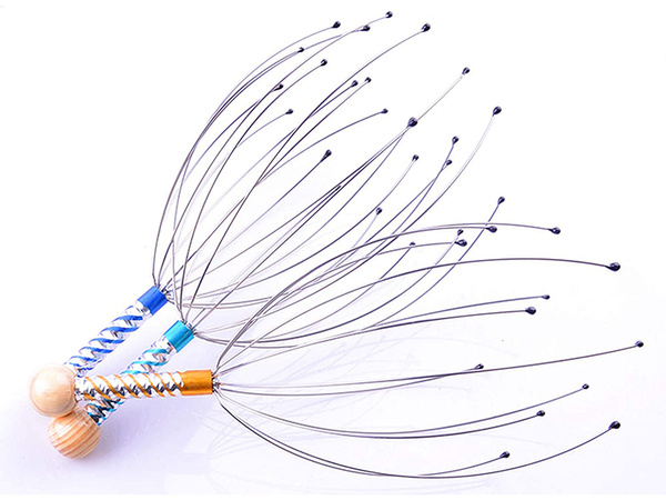 Ayurvedic relaxing hand-held head massager
