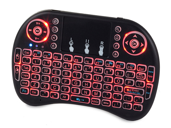 Clavier sans fil mini tv lumineuse led