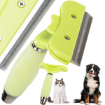 Brush pet trimmer for dog cat horse hair stainless steel