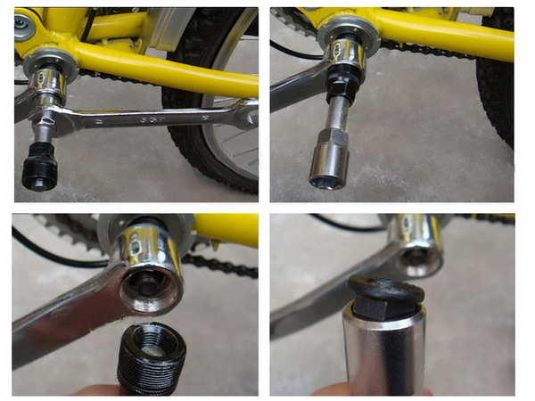 Čtvercový stahovací klíč na kliku jízdního kola