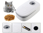 Double bowl for dog cat automatic food dispenser timer large