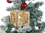Holzlaterne hängend weihnachtsbaumbeleuchtung weihnachtsschmuck glocken