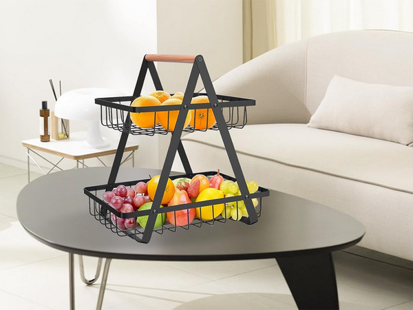 Raft de bucătărie loft bucătărie organizator cu coș