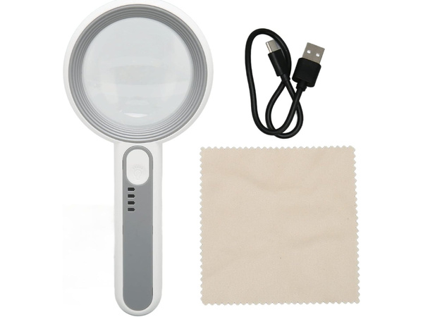 Loupe de lecture lumineuse 5x avec éclairage led