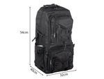 Mochila 35l negro viaje senderismo trekking fuerte en las montañas durable