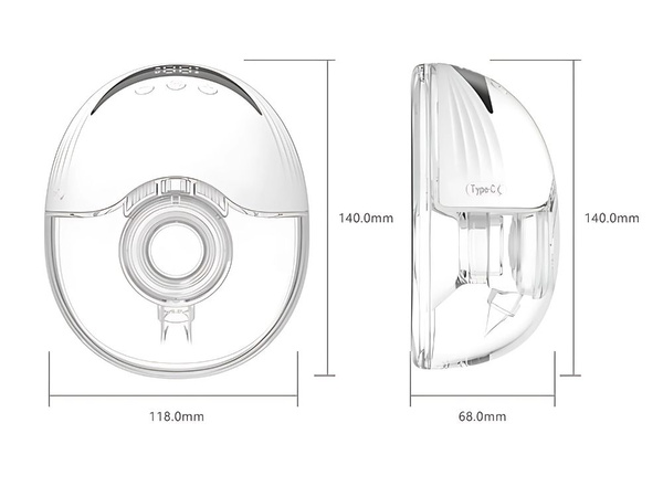 Pompă de sân electrică 4 moduri de pompă de sân portabilă fără fir shell
