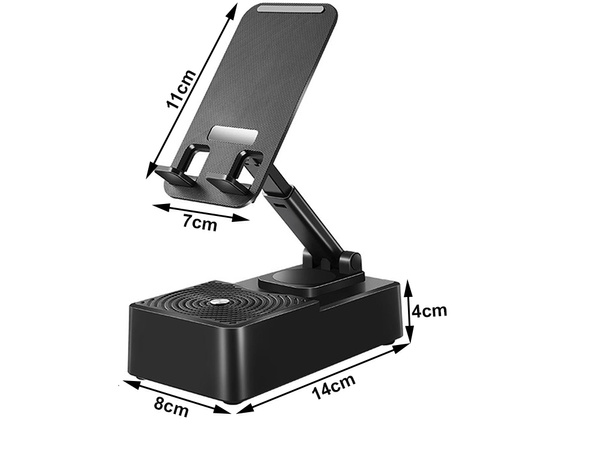 Phone holder with bluetooth speaker tablet holder for desk