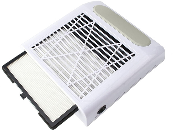 Bagless manicure cassette nail dust collector 80w with filter