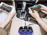 Cigarette lighter socket distributor 2x usb charger