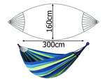 Hamak ogrodowy wiszący dwuodobowy 300x160cm brazylijski xxl torba pokrowiec