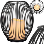 Portavelas decorativo de metal 1 ud soporte farol hogar terraza