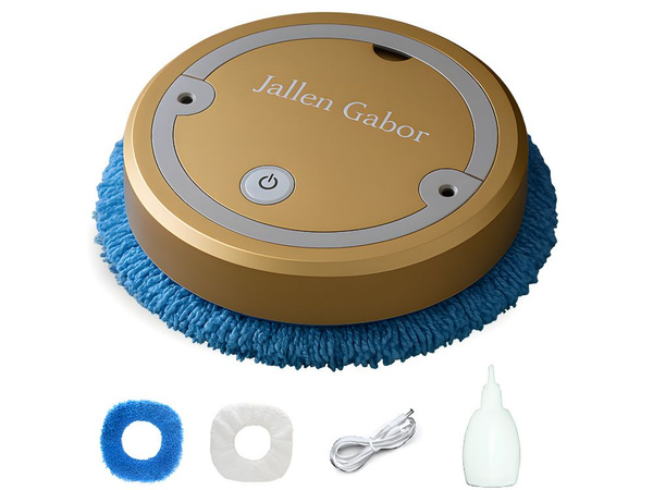 Automatic wireless electric cleaning mop robot gold