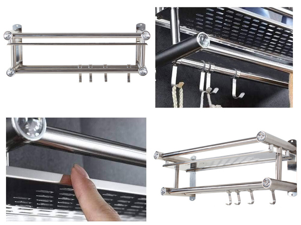 Kopalniška polica visi organizator tuš kabine