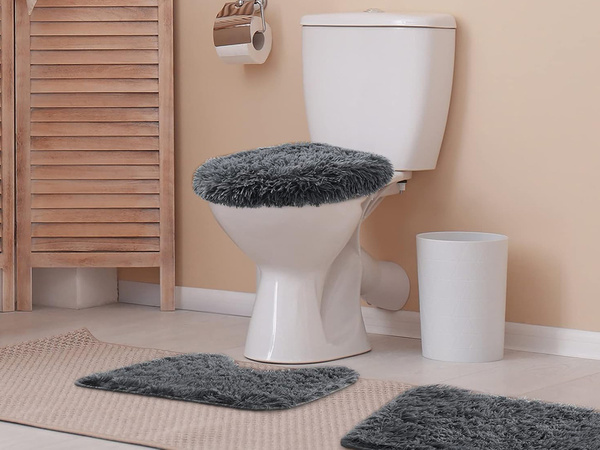 Alfombrillas de baño juego de 3 piezas 3en1 antideslizante secado rápido