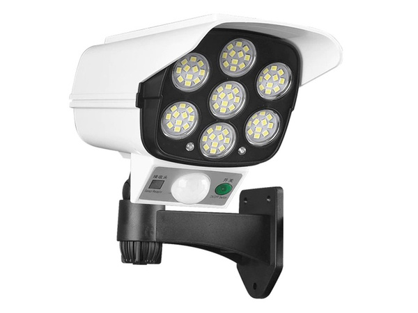 Cámara simulada sensor de movimiento solar crepúsculo led