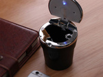 Car ashtray led basket in place of a cup