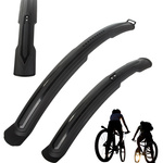 Fenders bike front rear fenders bike universal set de 2 bucăți black