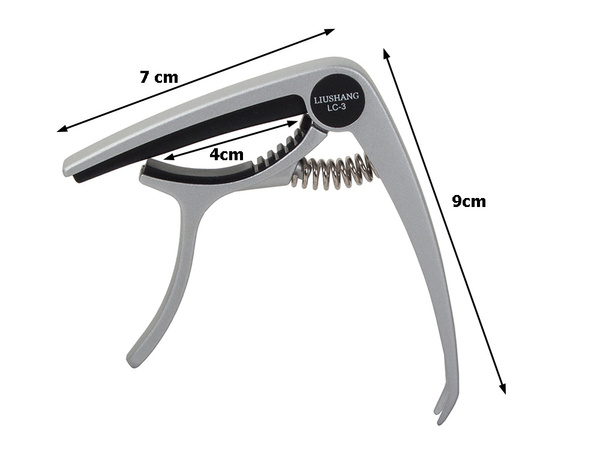Klasikinės gitaros capodaster metalo + pick