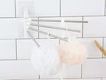 Bathroom towel rail swivel handle hook