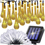 Solar lights garden icicle garland terrace balcony 20 led