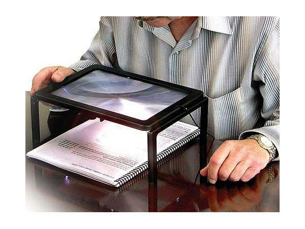 Magnifying glass for reading magnifying screen a4 led