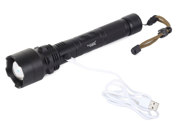 Bailong taktikai erős ledes zseblámpa xhp50 zoom usb