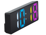 DIGITAL ALARM CLOCK ELECTRONIC THERMOMETER COLOUR ALARM DATE SNOOZE