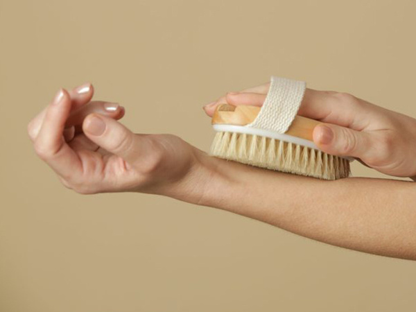 Массажная щетка для тела сухая мокрая натуральная