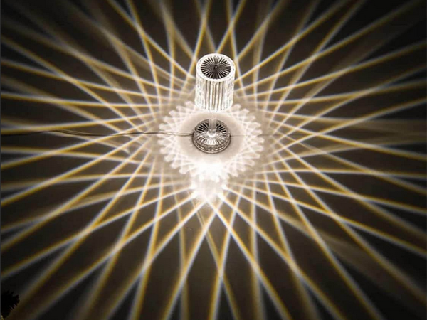 Stolová lampa led crystal rgb diaľkové ovládanie usb