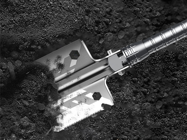 Skladacia lopata vojenský kufor píla multifunkčné prežitie nevyhnutné