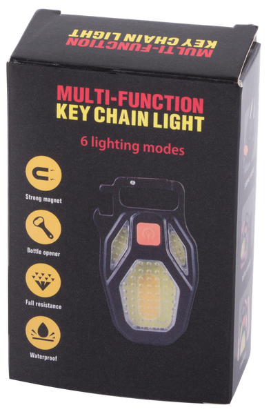 Led gaismas kob atslēgu gredzens atvērējs magnēts usb lukturītis