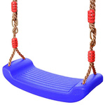 Children's garden swing flower seat with rope to tree