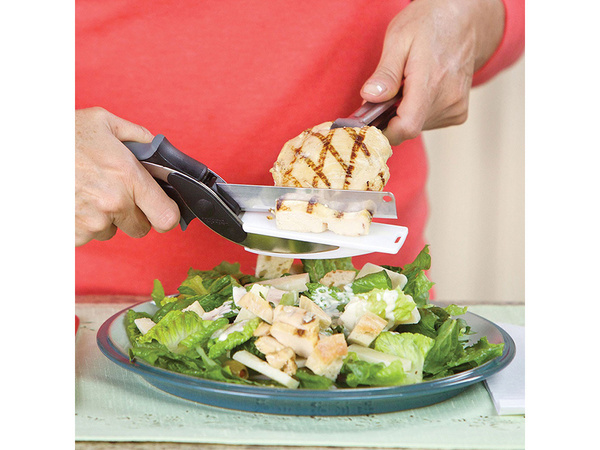 Kuchynské nožnice na zeleninu, mäso a ovocie s doskou