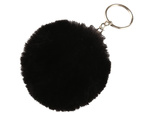 Key ring pendant bag pompon fur tinsel for handbags