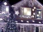 Lights light curtain christmas garland decoration 500 led cold ip44