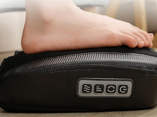 Elektrický shiatsu masážny prístroj na nohy relaxačné zahrievanie